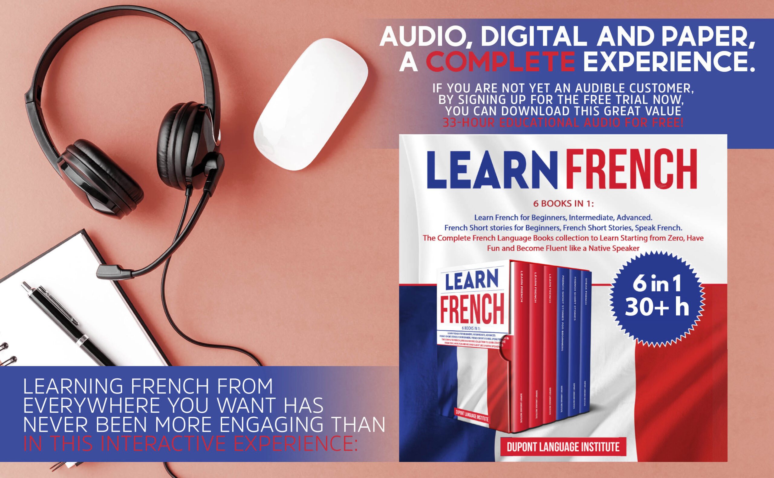 learn french 30+hours